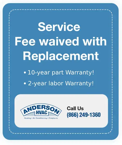 Service Fee waived with replacement