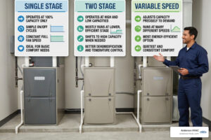 single stage vs two stage vs variable speed options