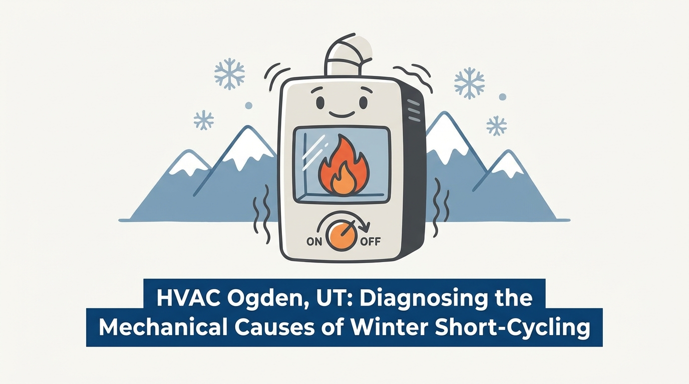 HVAC Blog 6 HVAC Ogden, UT: Diagnosing the Mechanical Causes of Winter Short-Cycling — featured image