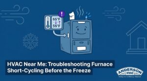 HVAC Near Me: Troubleshooting Furnace Short-Cycling Before the Freeze — featured image