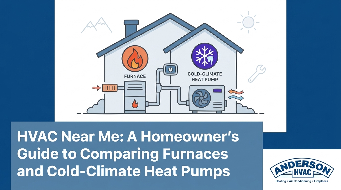 HVAC Blog 7 HVAC Near Me: A Homeowner's Guide to Comparing Furnaces and Cold-Climate Heat Pumps — featured image