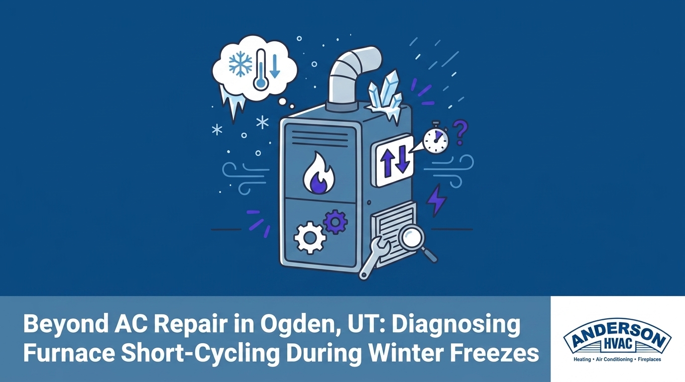 HVAC Blog 11 Beyond AC Repair in Ogden, UT: Diagnosing Furnace Short-Cycling During Winter Freezes — featured image